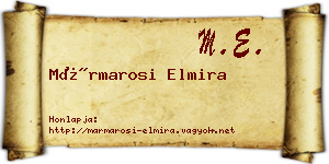 Mármarosi Elmira névjegykártya